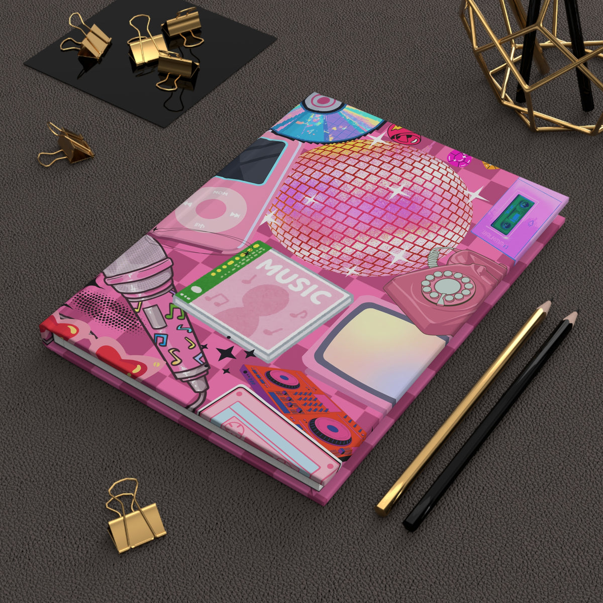Disco Doll 💿 | Pink Y2K Aesthetic Notebook